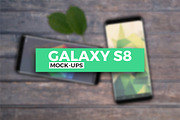 Samsung Galaxy S8 Mock-Ups, a Device Mockup by Modern Studio (Thumbnail 1 of 4)