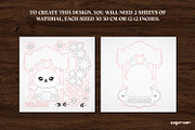 Easter Bunny Swing Door Sign SVG, a Decorative Illustration by svgocean (Thumbnail 3 of 3)