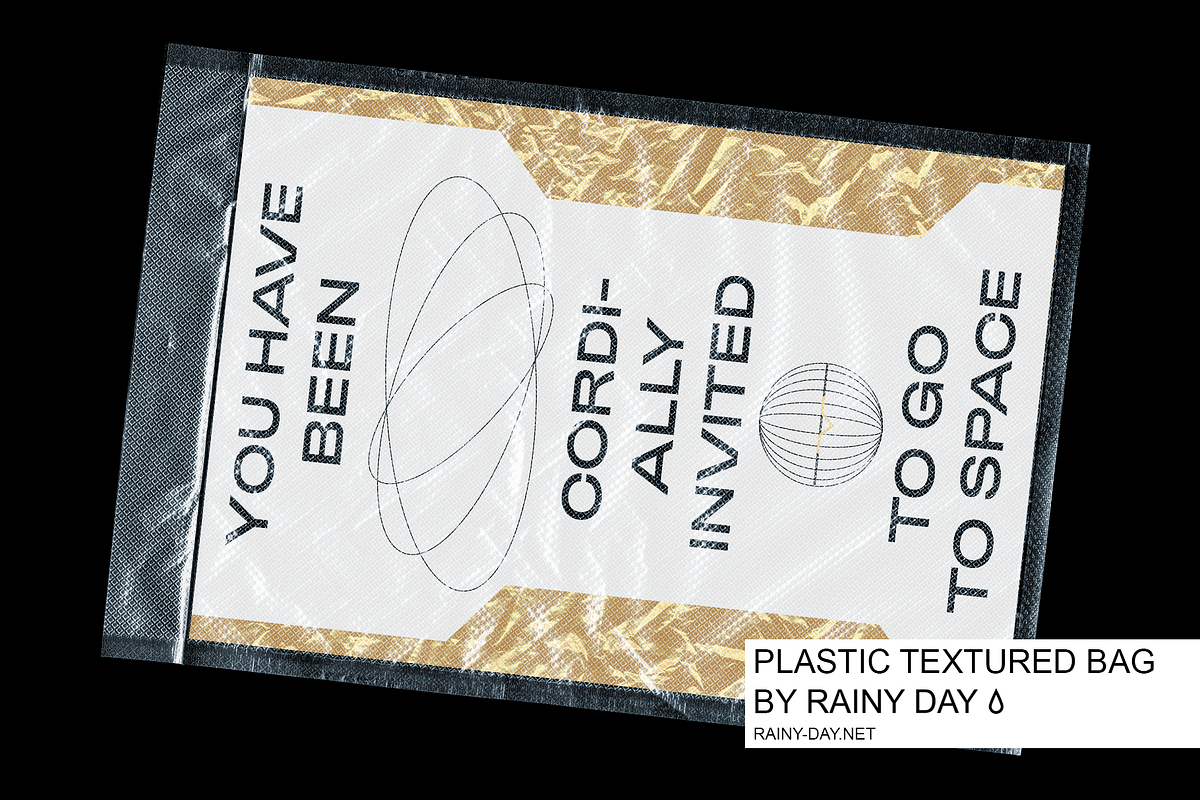 Plastic Transparant Textured Bag, a Product Mockup by Rainy Day (Photo 1 of 7)
