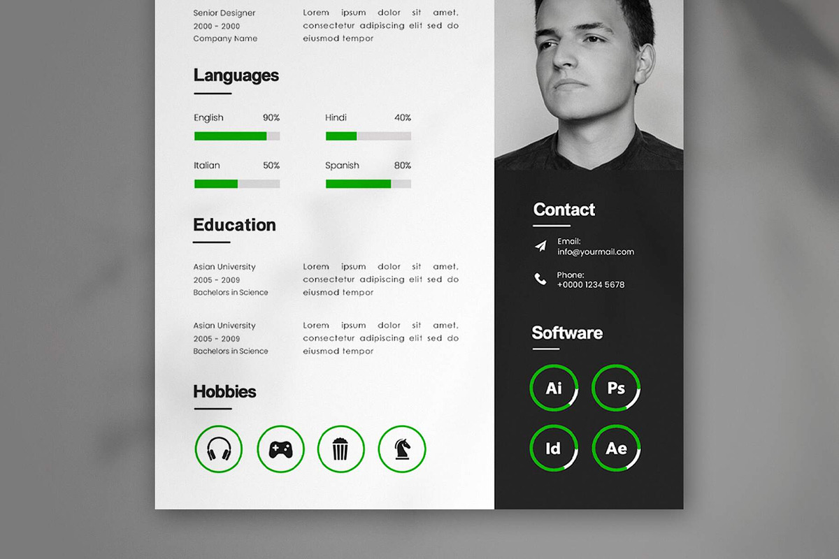 Modern Resume, a Resume Template by Saman Osama (Photo 3 of 3)