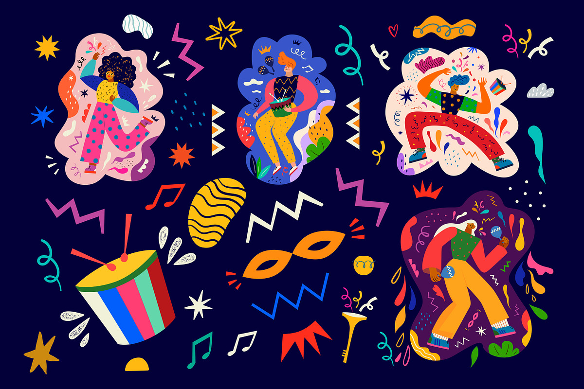 Brazil Carnival collection, an Object Illustration by MoleskoStudio (Photo 9 of 15)