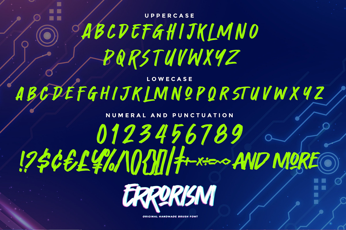 Errorism - Original Handmade Brush, a Font by Gassstype (Photo 6 of 8)