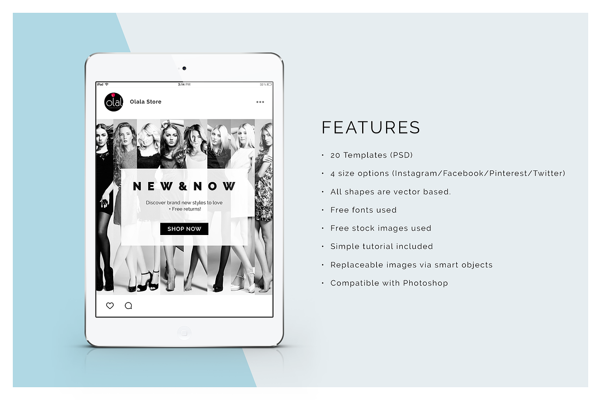 Fashion Social Media Pack, a Social Media Template by hoangpts (Photo 2 of 7)