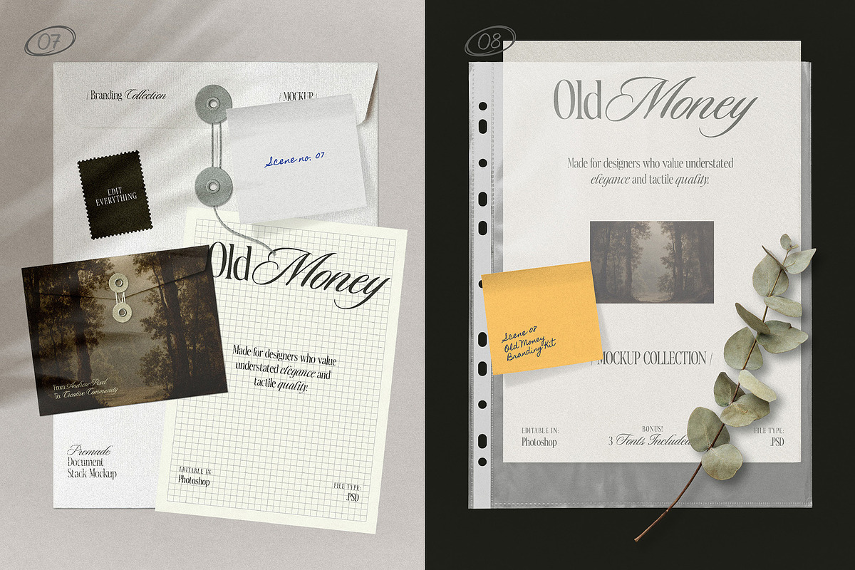 Old Money - Luxury Mockup Bundle, an Advertising Mockup by AndrewPixel (Photo 7 of 11)