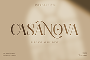 Casanova Elegant Serif Display, a Serif Font by Typetemp Studio (Thumbnail 2 of 30)