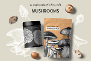 BUNDLE - Vegetables & Mushrooms, a Food Illustration by Yevheniia (Thumbnail 5 of 10)