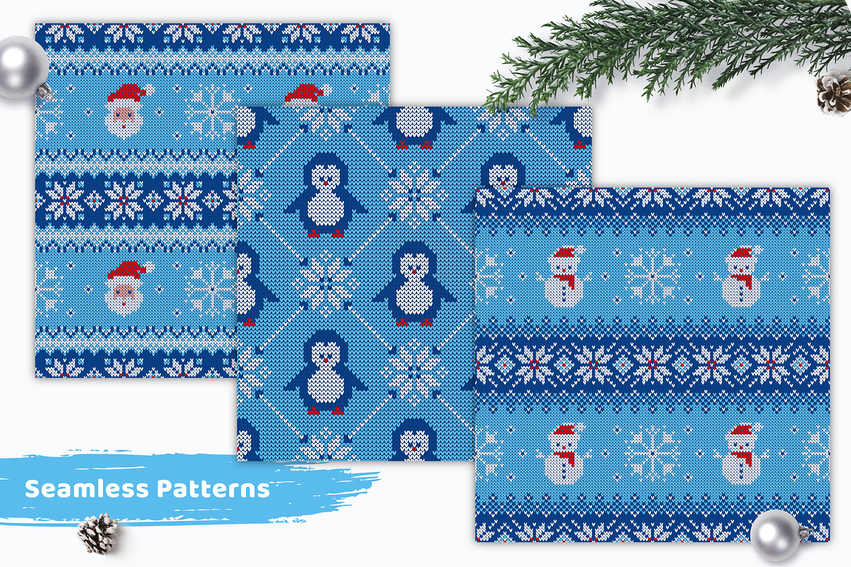 Christmas Sweater-Knitted Collection, an Object Graphic by JuliaMalinovskaya (Photo 5 of 6)