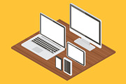 Computer equipment vector mockups, an iPhone Mockup by Yapanda (Thumbnail 4 of 5)