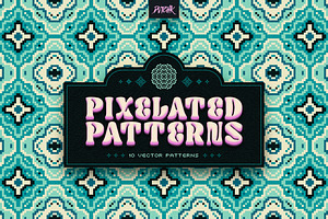 Pixel Mosaic Patterns | Vol. 07