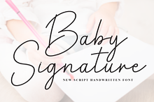 Baby Signature | Script Font