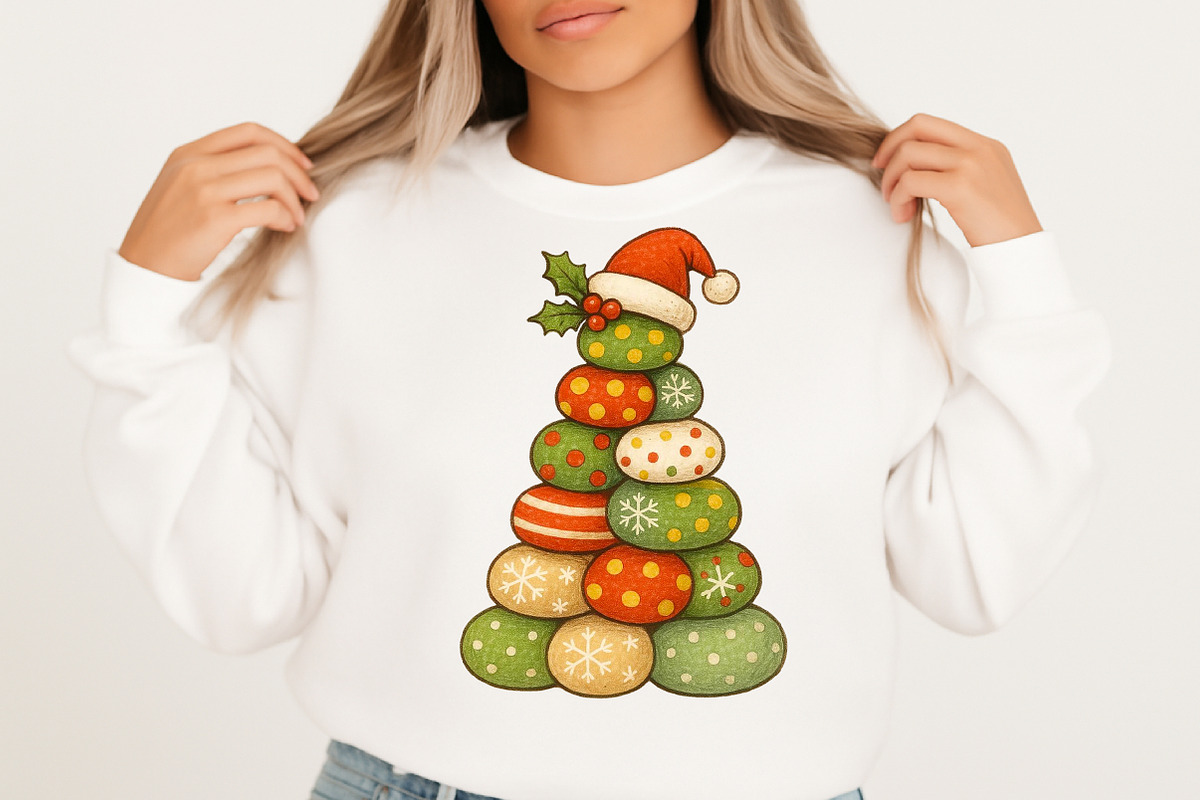 Patchwork christmas tree png, an Illustration by Libby Wishes (Photo 2 of 8)