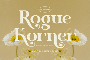 Rogue Korner - Strong Headline Font