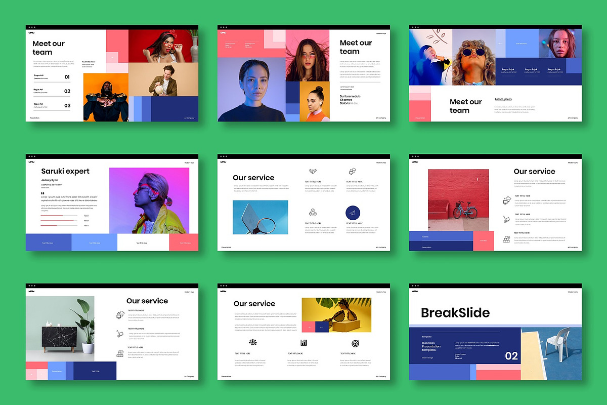 Saruki – Business PowerPoint, a Presentation Template by Dens Creative Studio (Photo 3 of 6)