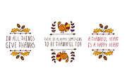 Handdrawn Thanksgiving elements, a Decorative Illustration by AV Design (Thumbnail 3 of 4)