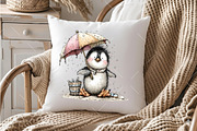 Whimsical Summer Penguin Clipart, an Illustration by OK Design (Thumbnail 6 of 6)
