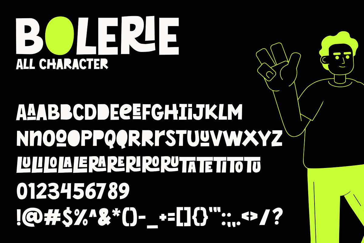 BOLERIE – Bold Handmade Display Font, a Handwritten Font by Hasbi Creative (Photo 3 of 9)