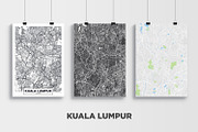 5 maps of Southeast Asia cities, an Education Illustration by MaximGertsen (Thumbnail 3 of 10)