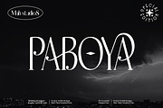 Paboya - Serif style font, a Serif Font by mahstudios (Thumbnail 1 of 8)