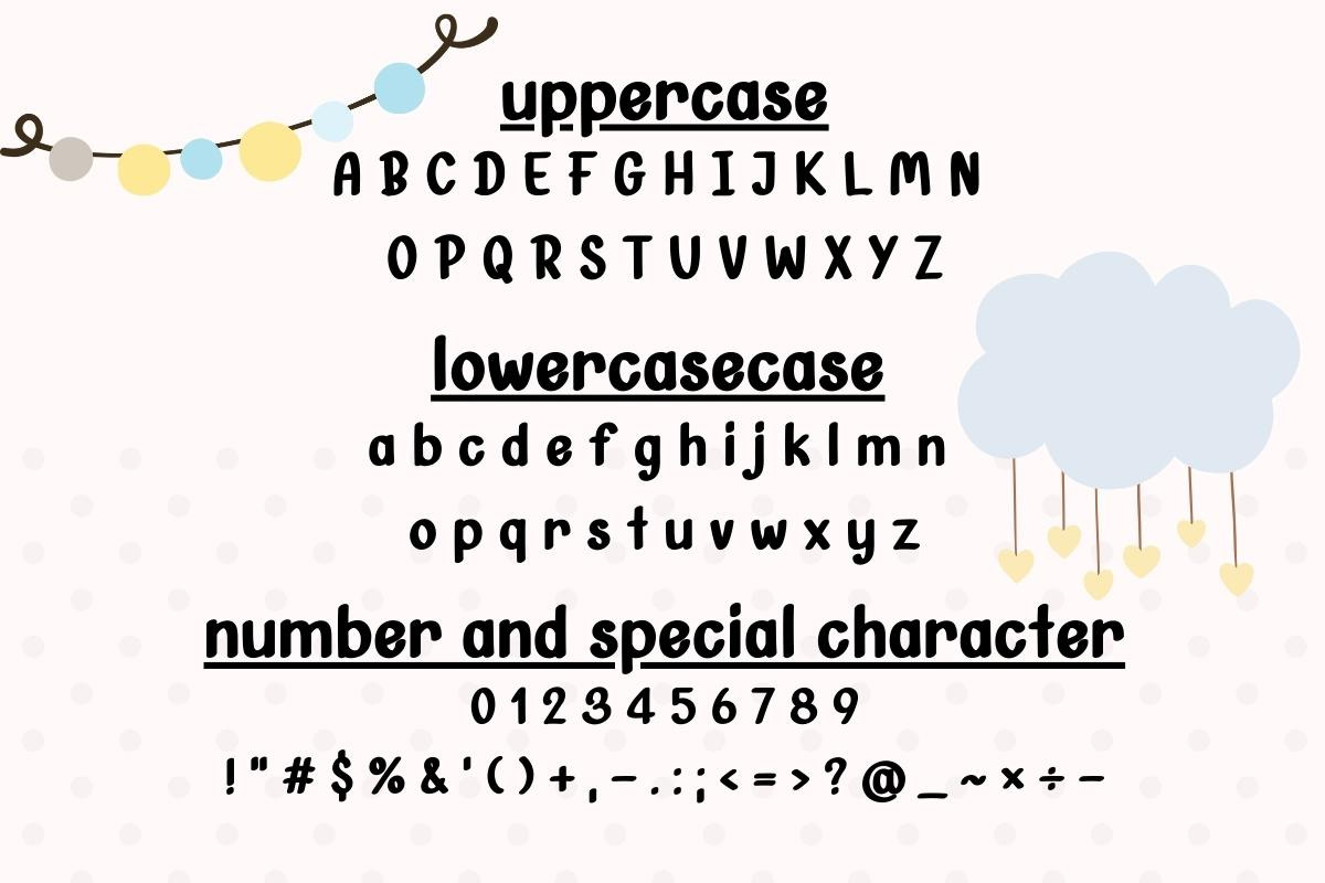Hello Sky - Handwritting, a Handwritten Font by Charmingbear59.design (Photo 5 of 5)