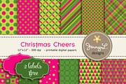 Christmas Digital Papers, a Pattern Graphic by JennyL Designs (Thumbnail 1 of 3)