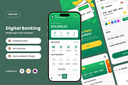 NeoBank – Digital Banking App UI Kit, an App Template by trabaskriya (Thumbnail 1 of 5)