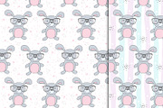 Cute rabbits patterns colection!, a Pattern Graphic by Irene_Boiko_ART (Thumbnail 17 of 21)