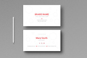 Simple Business Card Layout, a Business Card Template by MightyDesign (Thumbnail 1 of 5)