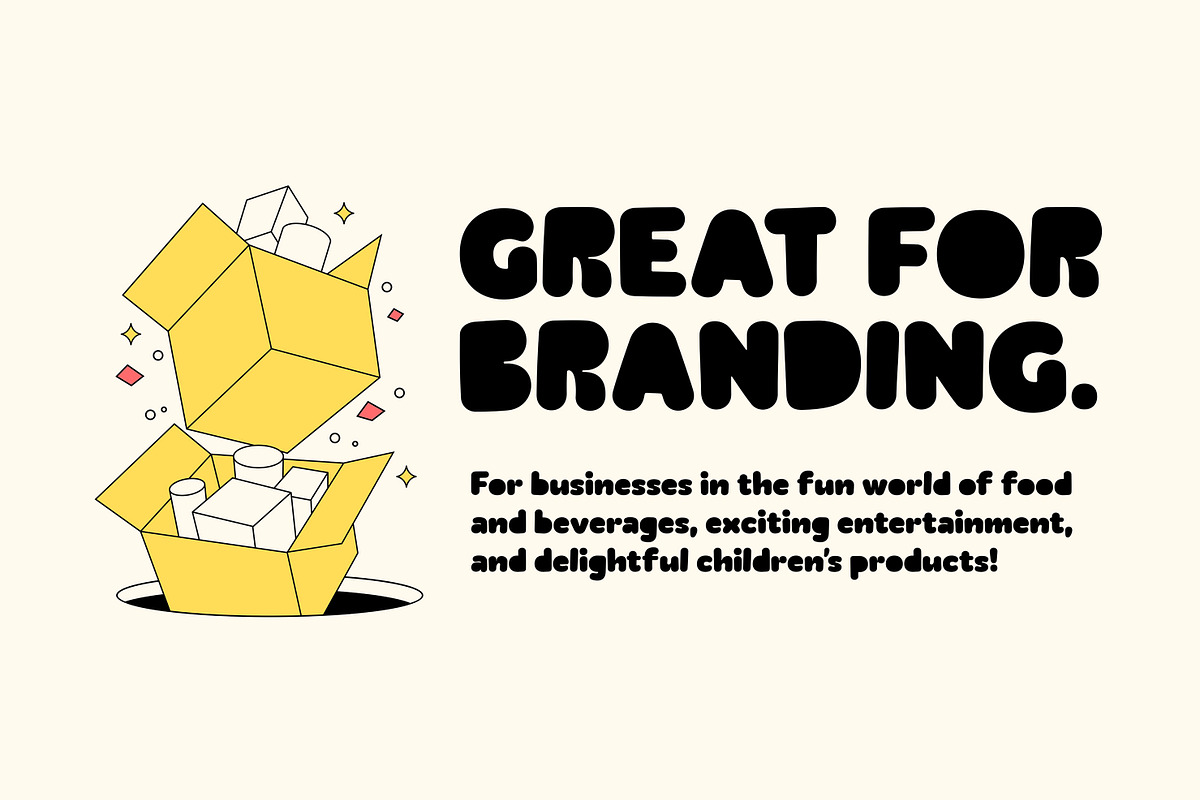 Caphole - Chunky Bold Font, a Sans Serif Font by Graptail (Photo 3 of 15)