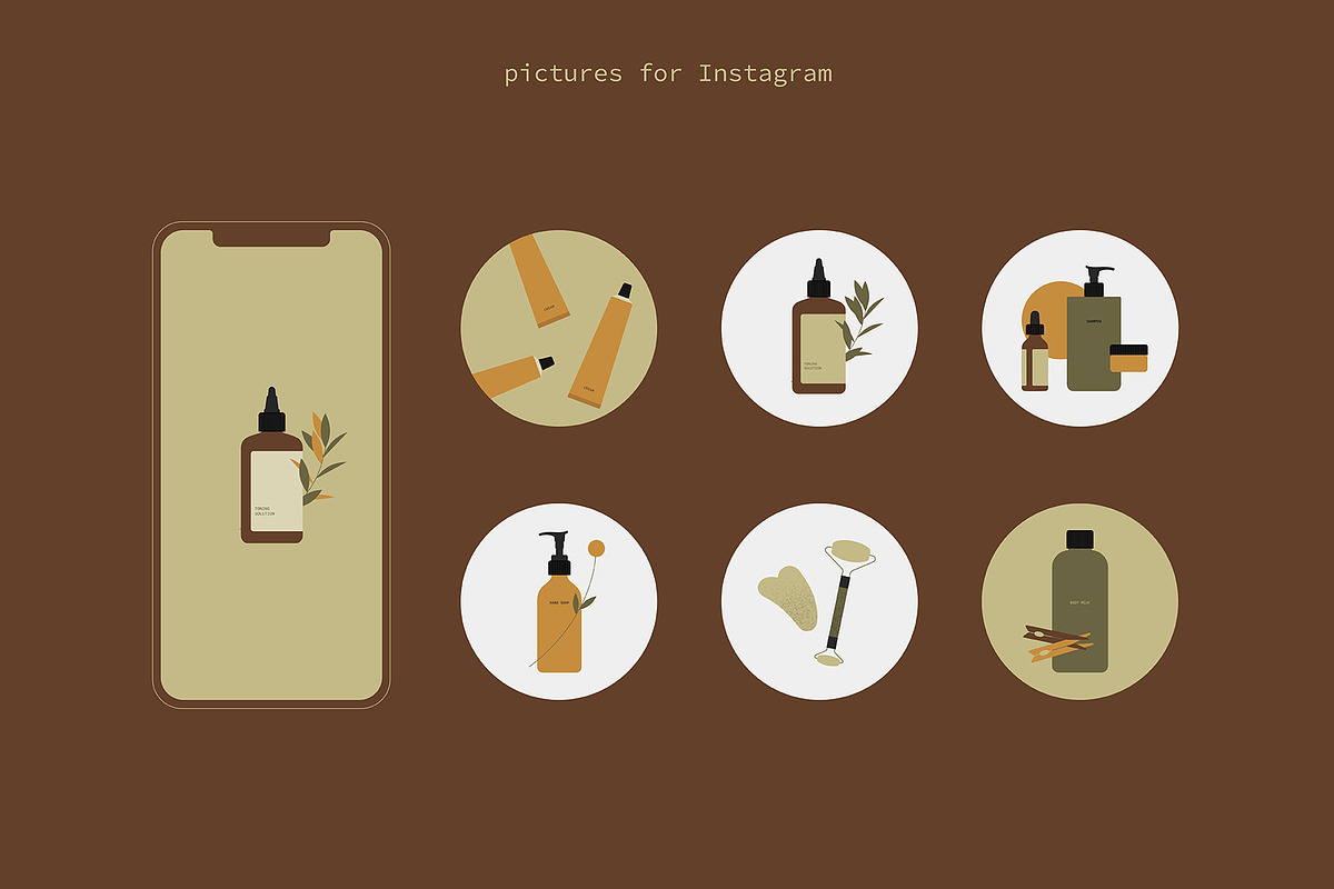 Modern cosmetic bottles, an Icon by LETTER V studio (Photo 5 of 10)