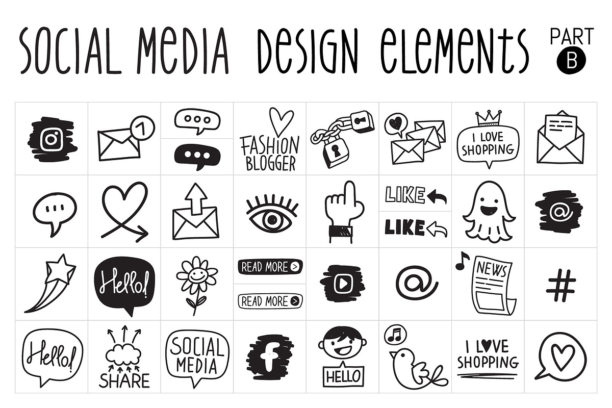 Social Media Illustration-Icon Pack, an Outline Icon by Pingebat (Photo 3 of 7)