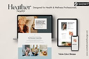 Heather Showit Template | Wellness, a Websites & App Template by Curated Coastal Lounge (Thumbnail 1 of 8)