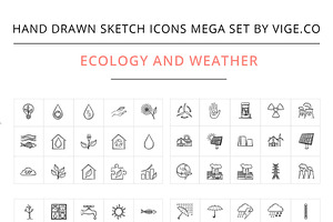 Hand Drawn Sketch Vector Icons