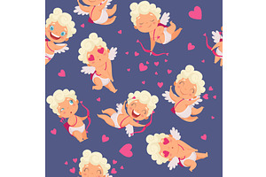 Cupidon character. st valentine day, an Illustration by Onyx