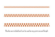 Stitched Border Vector Patterns, a Pattern Graphic by Melissa Held Designs (Thumbnail 4 of 5)