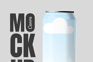 Drink Can Canva Mockup