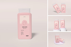 Body Lotions Mockup