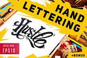 Hustle. Hand Lettering, a Work Illustration by NKTKNS (Thumbnail 1 of 4)
