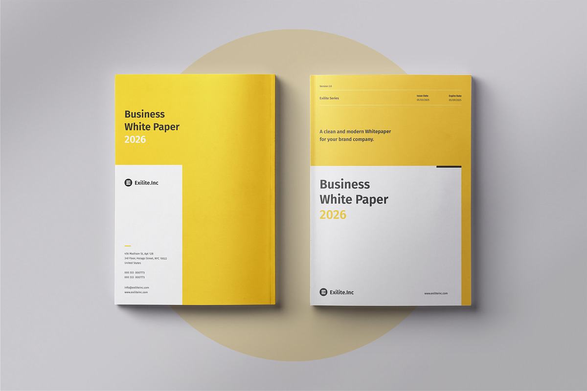 Whitepaper | Canva, Word, InDesign, a Brochure Template by OrcShape (Photo 17 of 17)