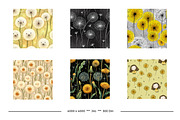 Dandelion Retro Art Style Patterns, a Pattern Graphic by karenfoleyphoto (Thumbnail 9 of 13)