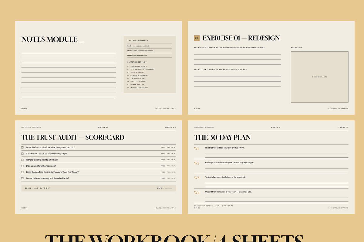 Atelier - AI UX Masterclass Kit, a Presentation Template by xStudio (Photo 6 of 6)
