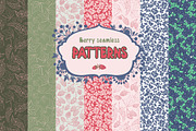 Set berry seamless patterns, a Pattern Graphic by BondarenkoNat (Thumbnail 1 of 4)