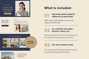 Real Estate Canva Website Template