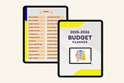 Digital 2025-2026 Budget planner, a Stationery Template by Designmela01 (Thumbnail 3 of 9)