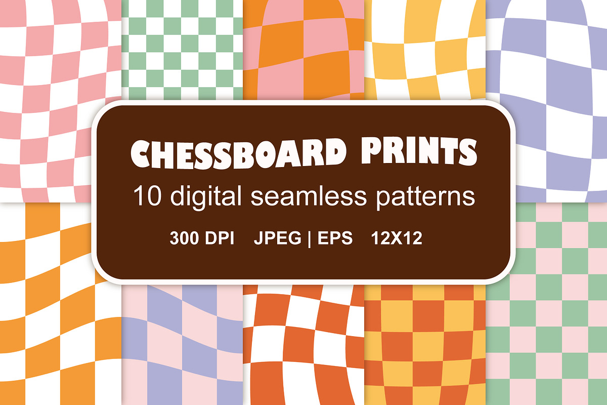 Chekered chessboard seamless pattern, a Pattern Graphic by Swetsol (Photo 1 of 9)
