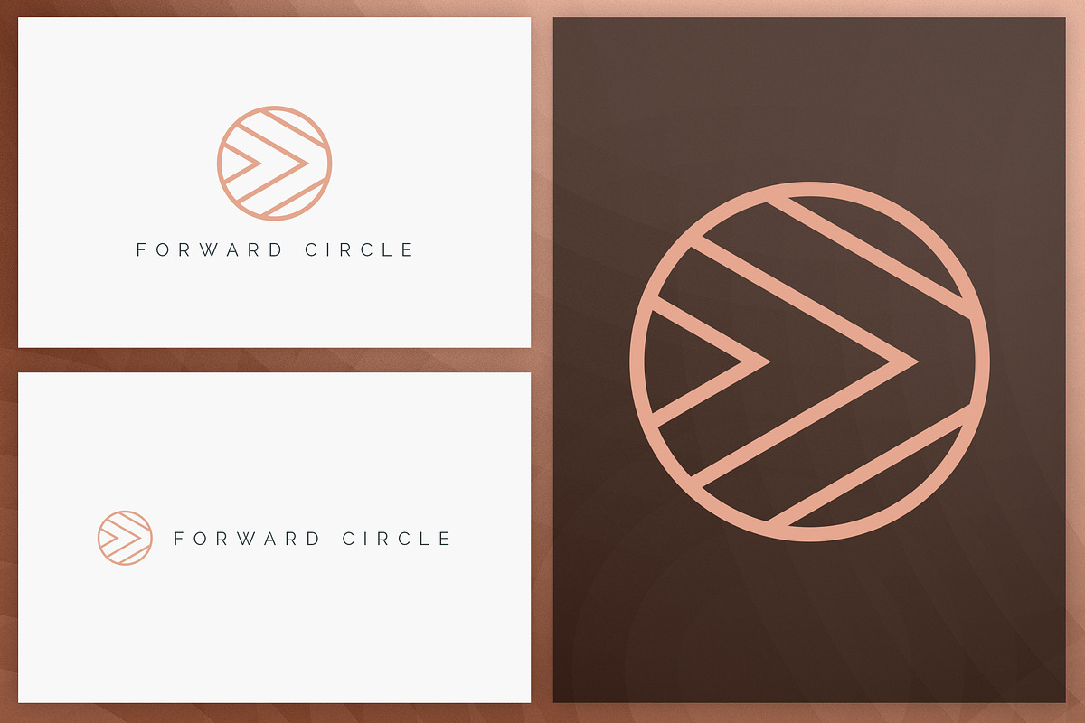 20 Circle geometric logos - outline, a Branding & Logo Template by VP Fonts (Photo 17 of 21)
