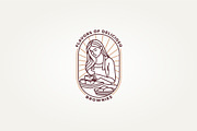 woman making brownies icon logo, a Branding & Logo Template by Blazybone (Thumbnail 1 of 2)