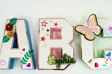 3D Letters and Numbers Template, a 3D by shopcosm