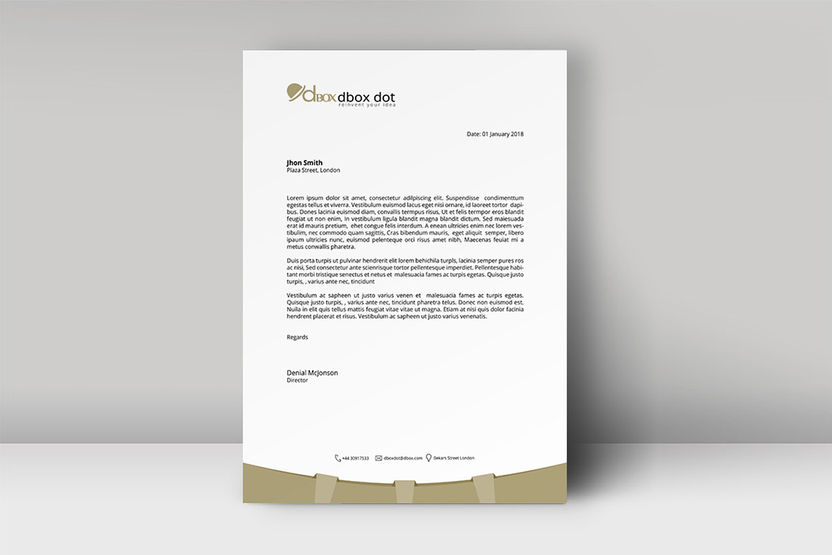 Letterhead Template, a Stationery Template by artisanHR (Photo 3 of 6)