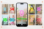 Animated Daily Calendar (Vertical), a Social Media Template by Tangerine Nation (Thumbnail 4 of 7)