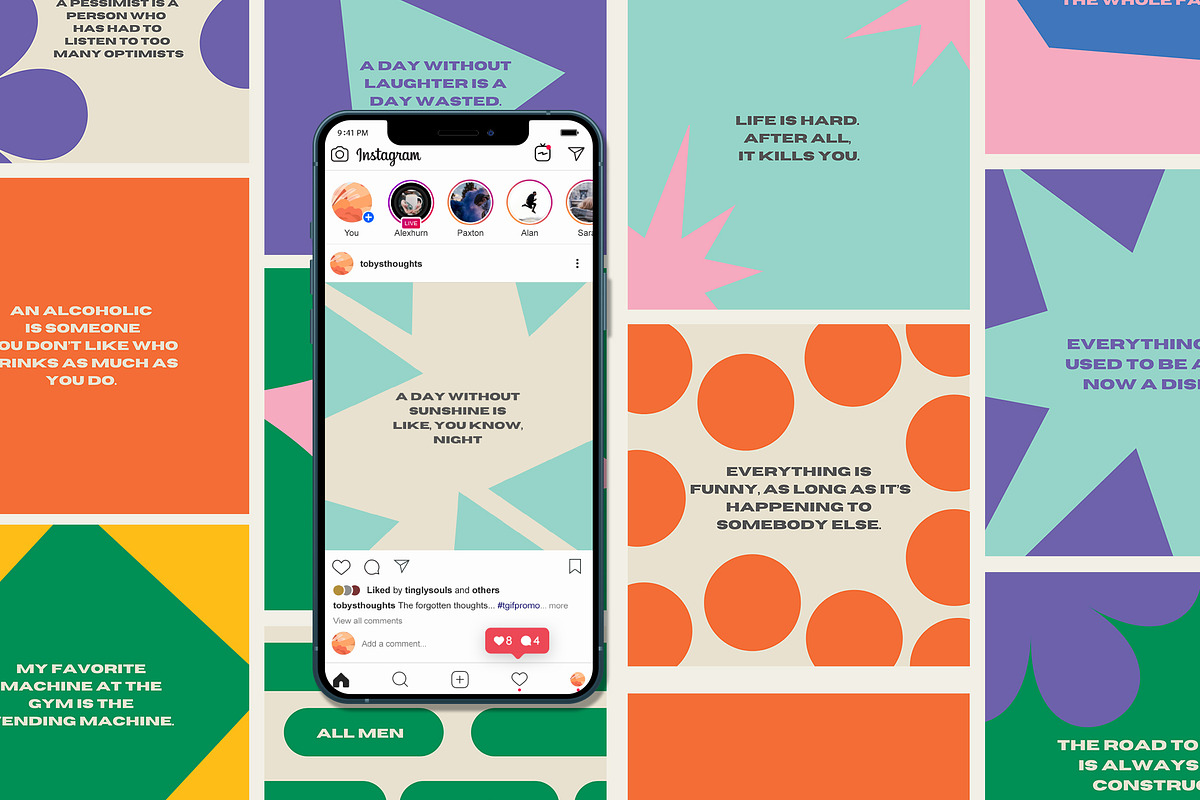 Quotes Toby | Canva Social Media, a Social Media Template by Two Sleepy Heads Studio (Photo 1 of 4)
